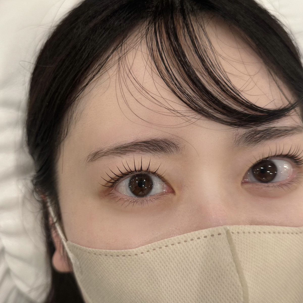 今までまつげパーマをした中でも1番綺麗で感動しました！